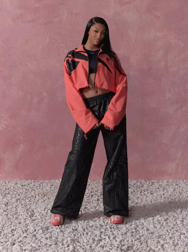 Reebok X Angel Reese Women's Hoop Pants Washed Black 1
