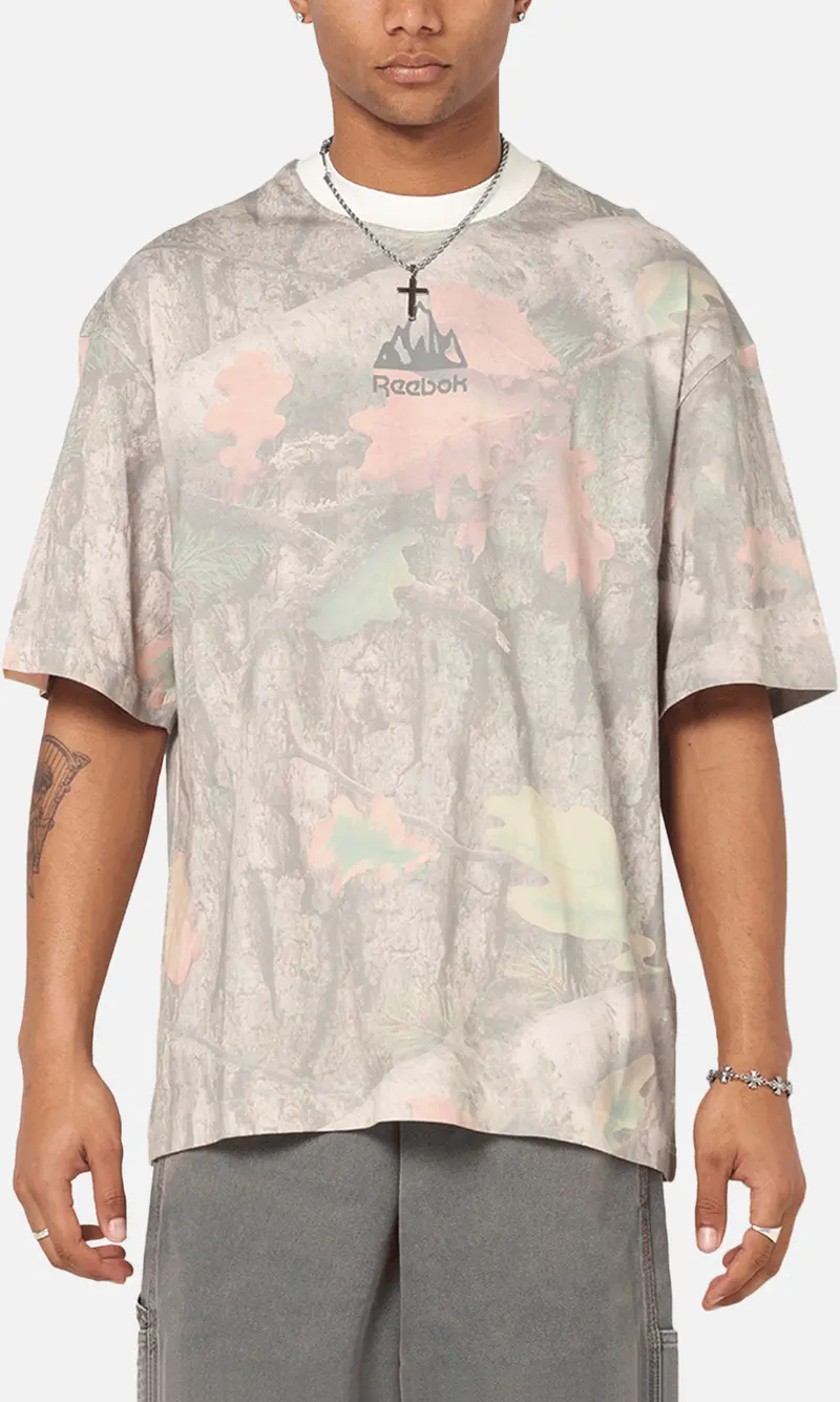 Reebok X Market All Over Print T-Shirt Real Tree Camo 1