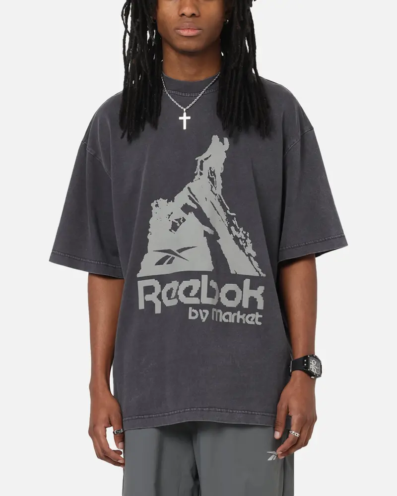 Reebok X Market Graphic T-Shirt Black/Silver 1