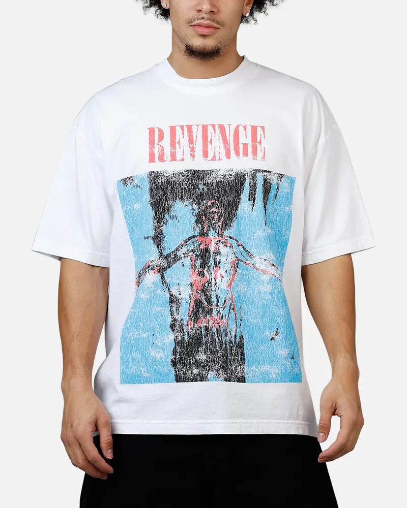 Revenge Silver T-Shirt White 1