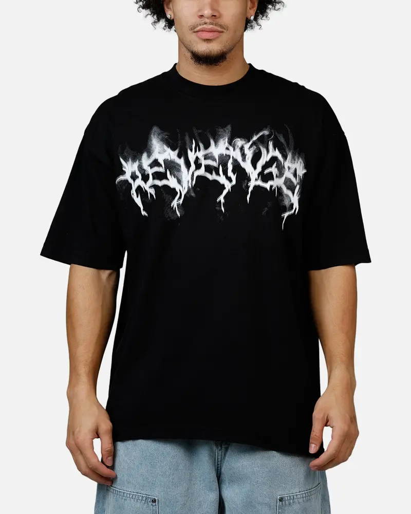 Revenge Smoke Lightning T-Shirt Black 1