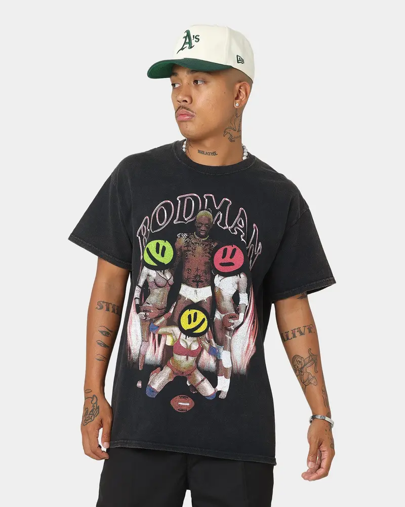 Rodman Brand Partyboy Vintage T-Shirt Black Wash 1
