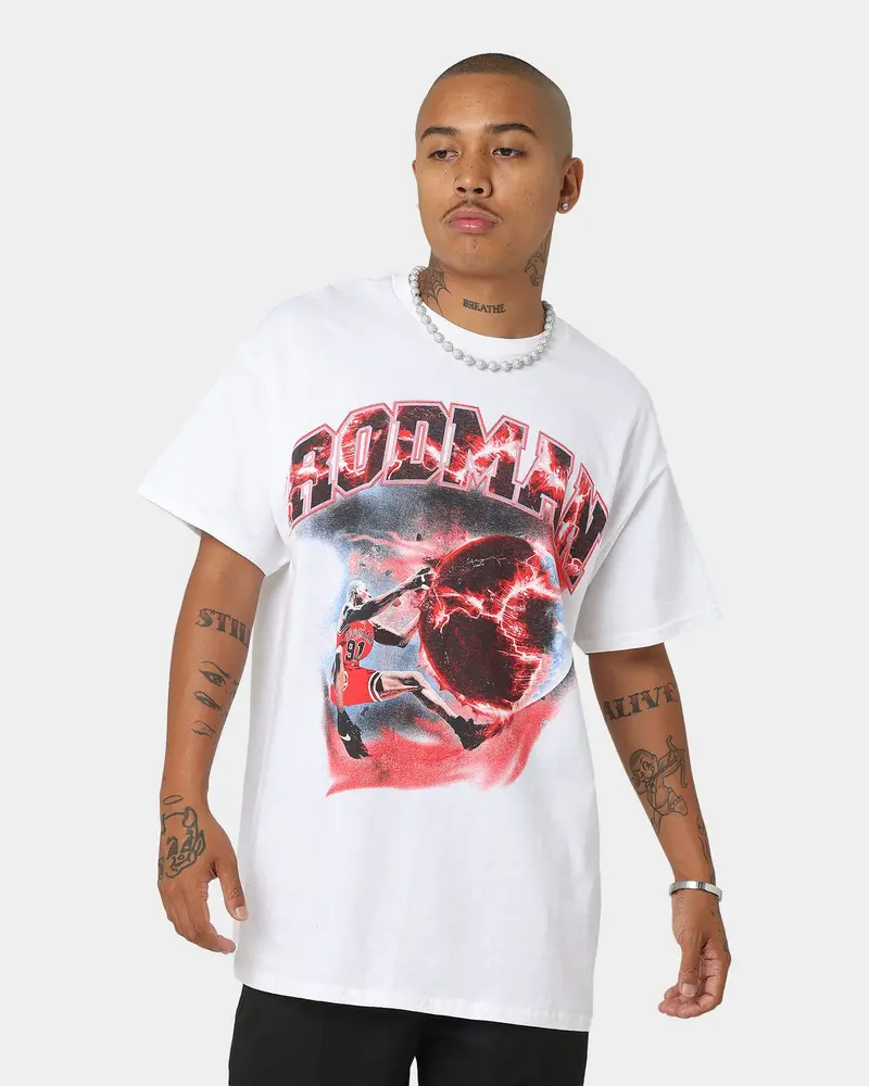 Rodman Brand Planet Dunk T-Shirt White 1