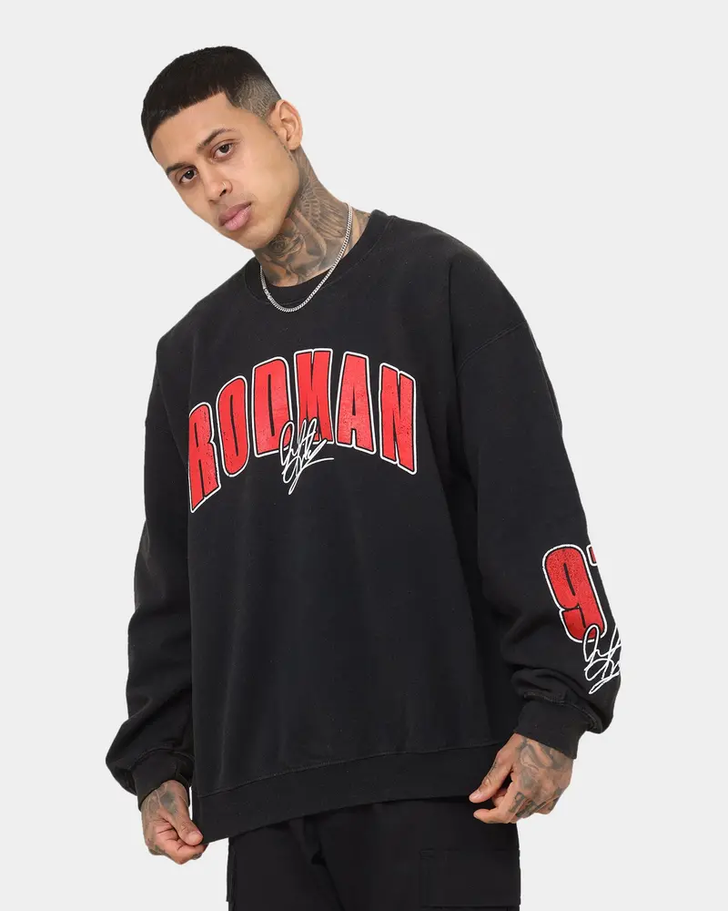 Rodman Brand Rodman Stats Crewneck Black Wash 1