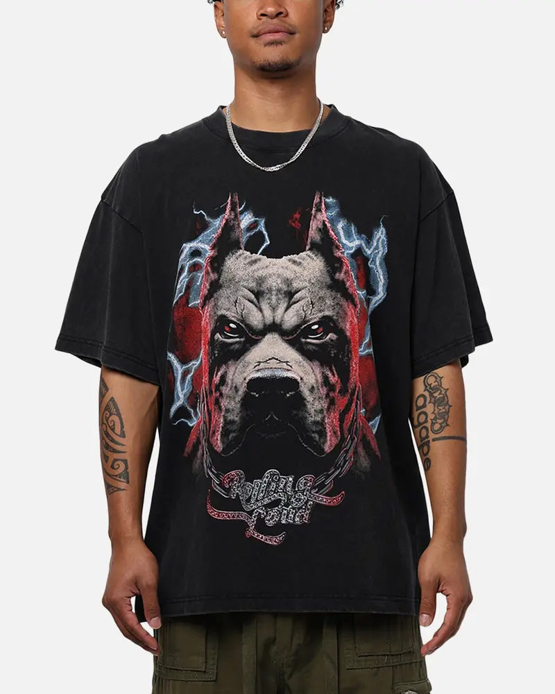 Rolling Loud X Culture Kings Dawg T-Shirt Vintage Black 1