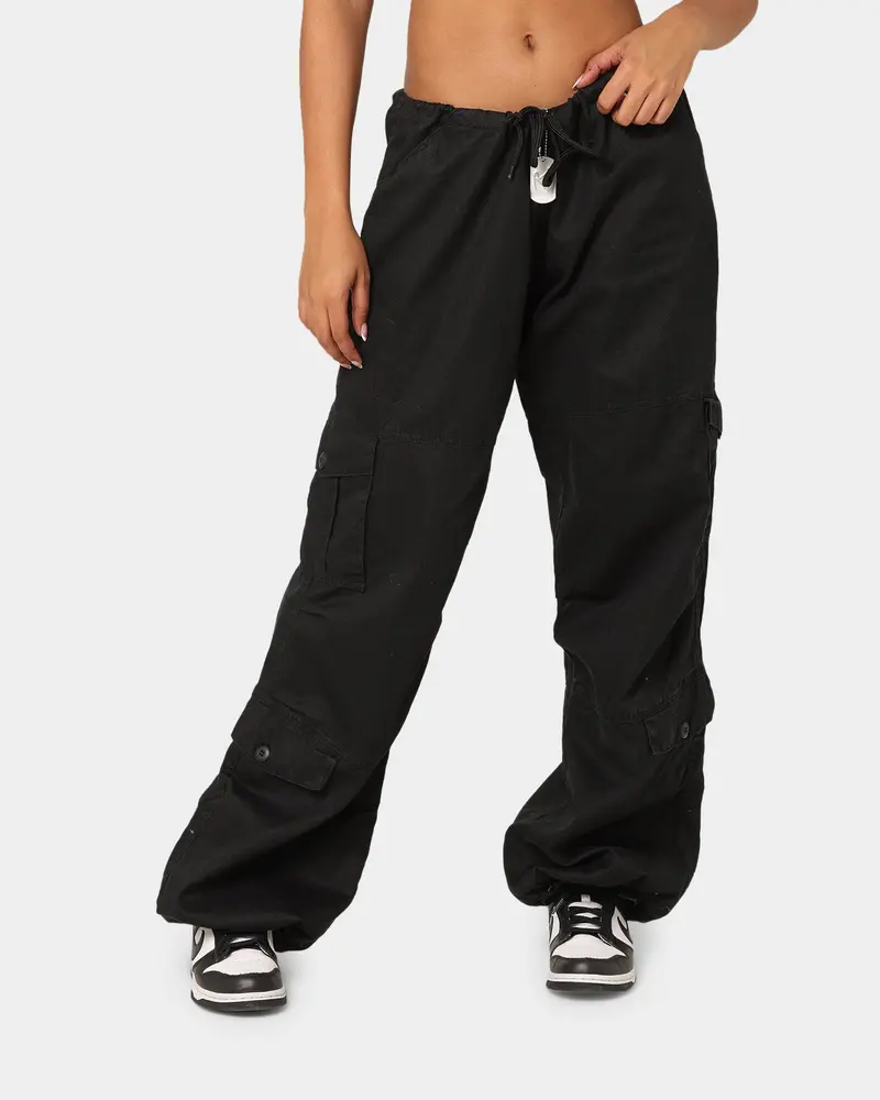 Rothco Women's Vintage Paratrooper Fatigue Cargo Pants Black 1