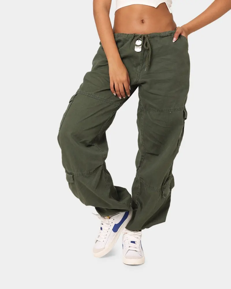 Rothco Women's Vintage Paratrooper Fatigue Cargo Pants Olive 1