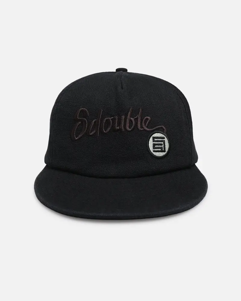 S Double Canvas Cap Black 1