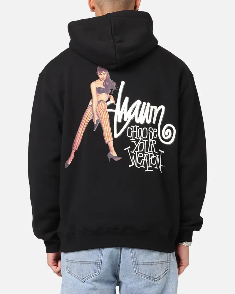 S Double Choose Your Weapon Hoodie Black 1