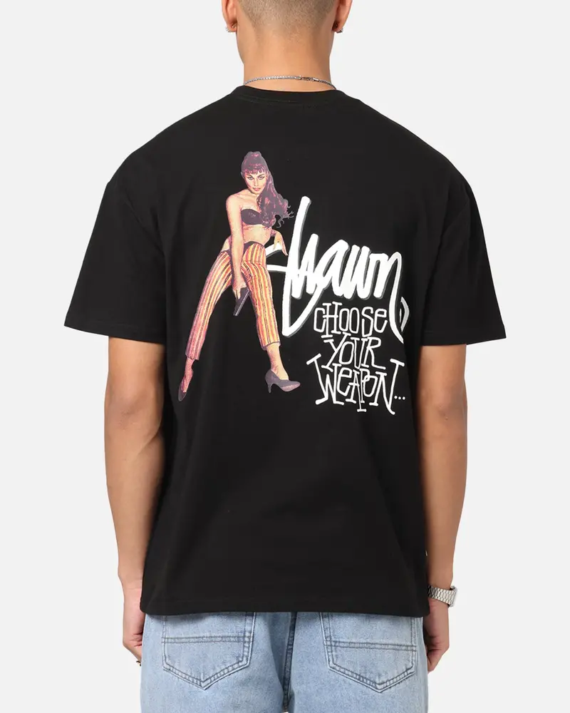 S Double Choose Your Weapon T-Shirt Washed Black 1