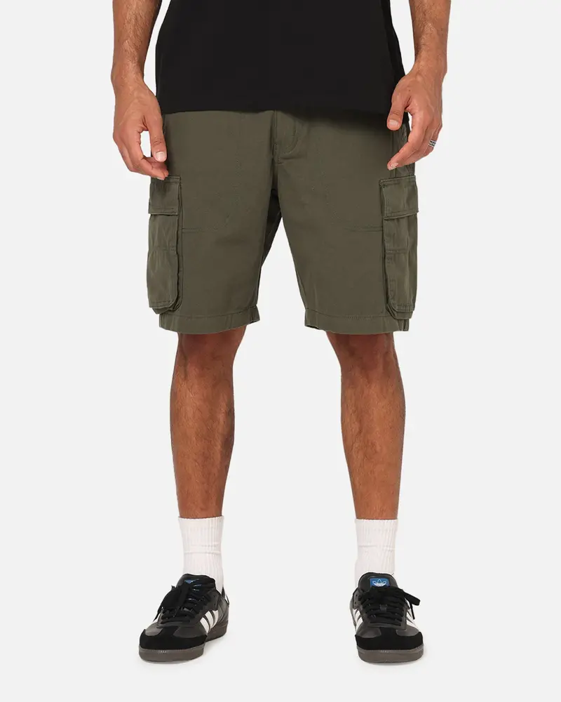 S Double Classic Cut Cargo Shorts Army 1