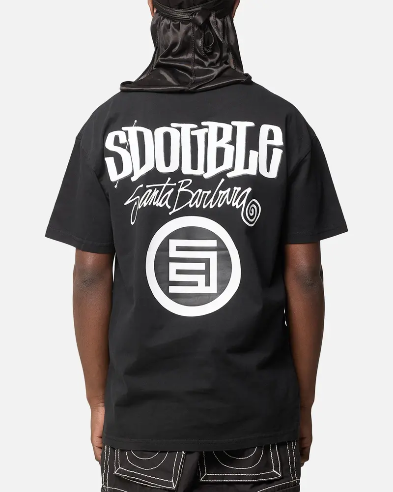 S Double Combo Platter T-Shirt Washed Black 1
