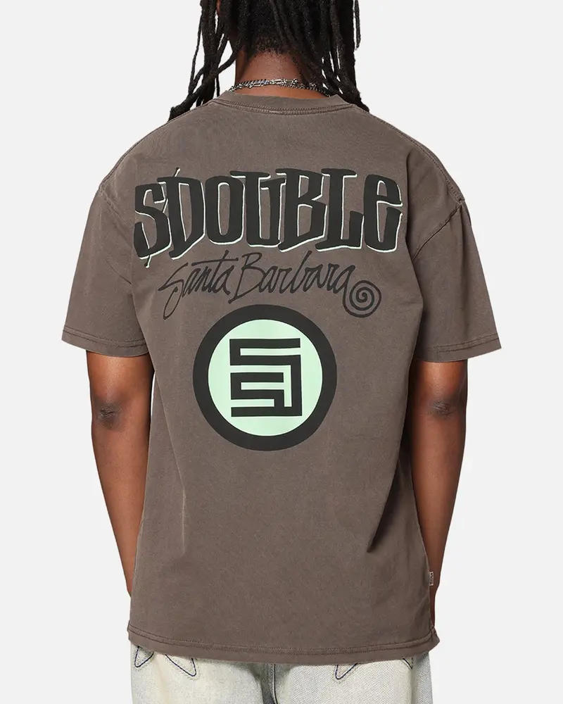 S Double Combo Platter T-Shirt Washed Chocolate 1