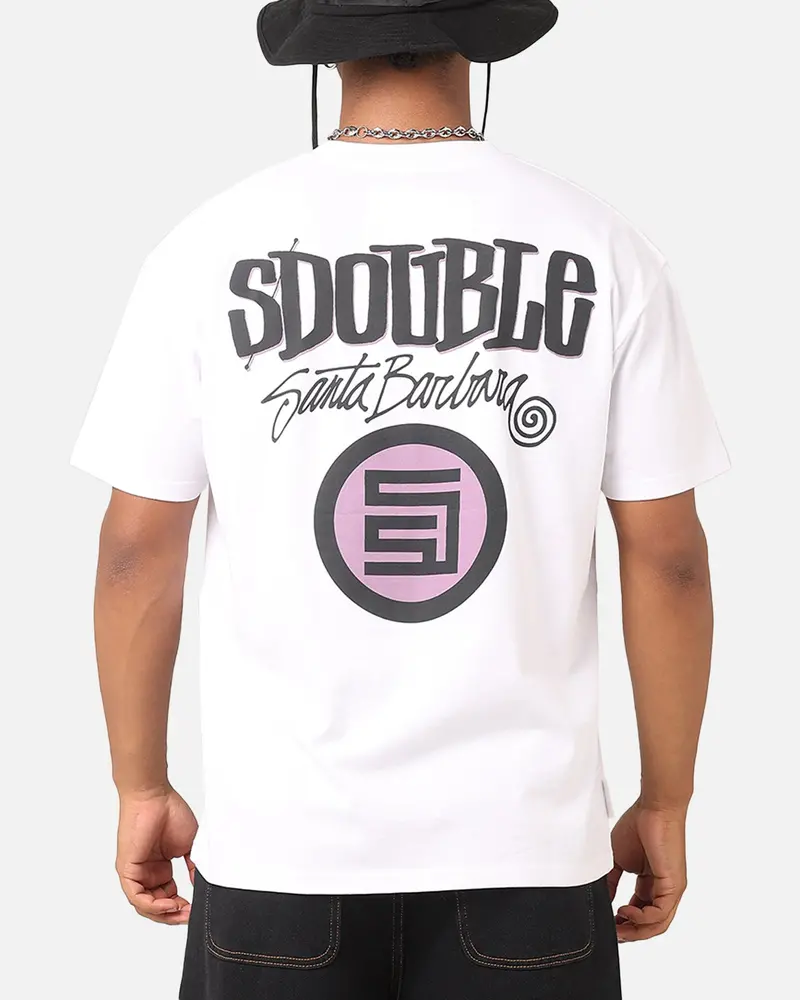 S Double Combo Platter T-Shirt Washed White 1