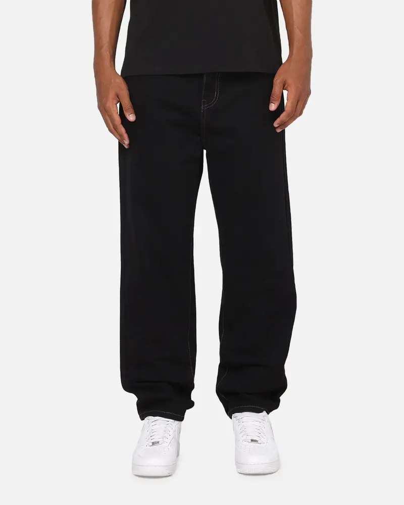 S Double Denim Standard Jeans Raw Black 1