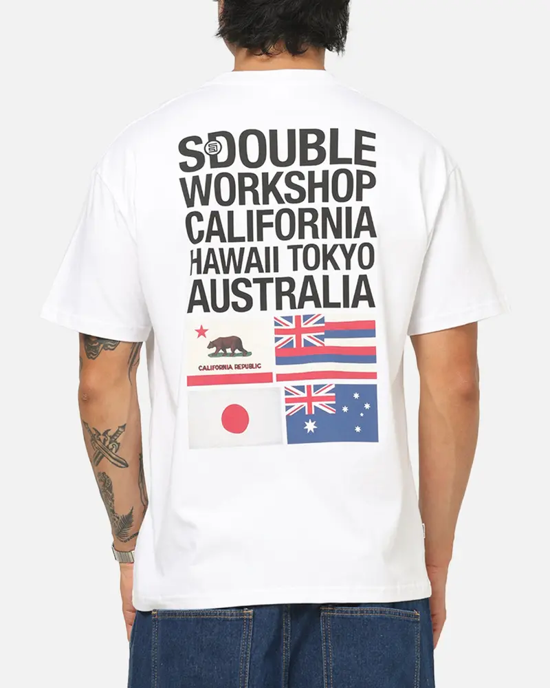 S Double Flags T-Shirt White 1