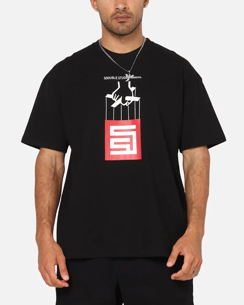 S Double Godfather T-Shirt Black 1