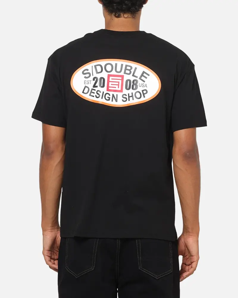 S Double Oval T-Shirt Black 1