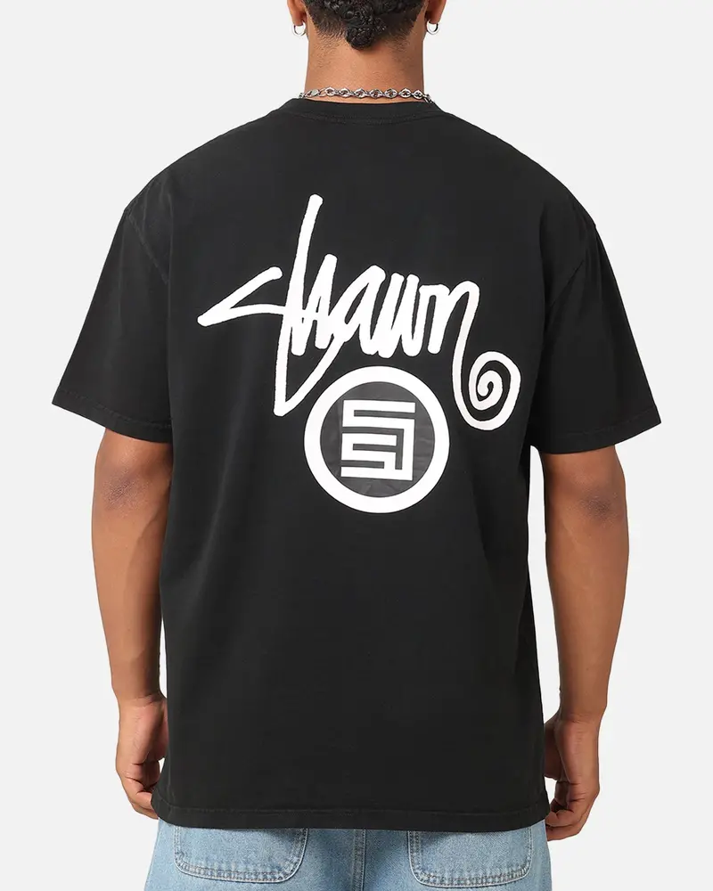 S Double Shawn Dot T-Shirt Washed Black 1