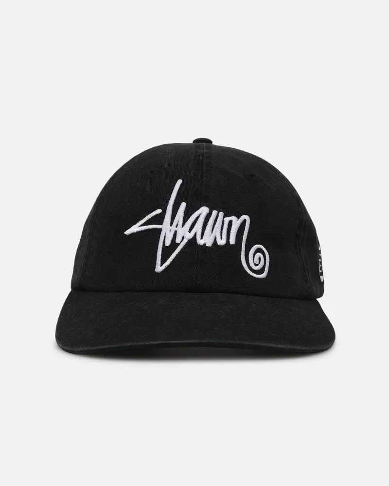 S Double Shawn Script Strapback Black 1