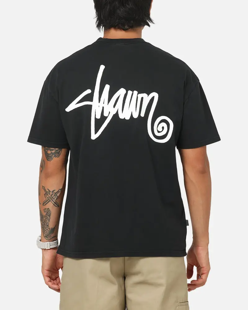 S Double Shawn Script T-Shirt Black 1