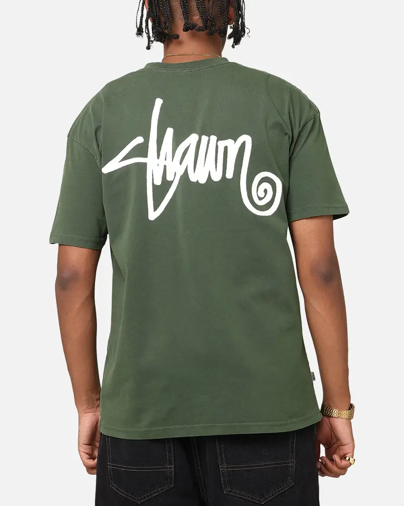 S Double Shawn Script T-Shirt Forest 1
