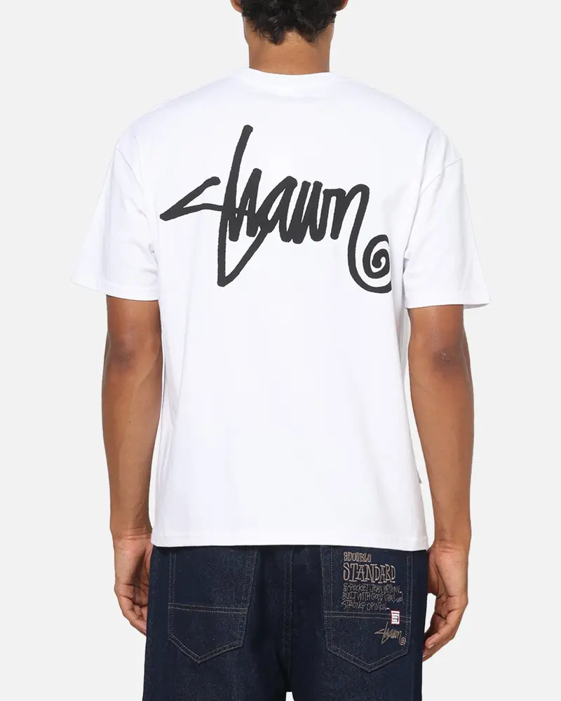 S Double Shawn Script T-Shirt White 1