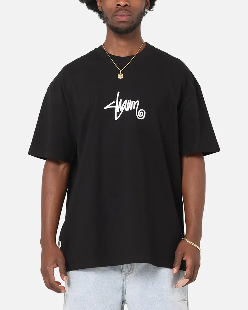 S Double Small Stock T-Shirt Black 1