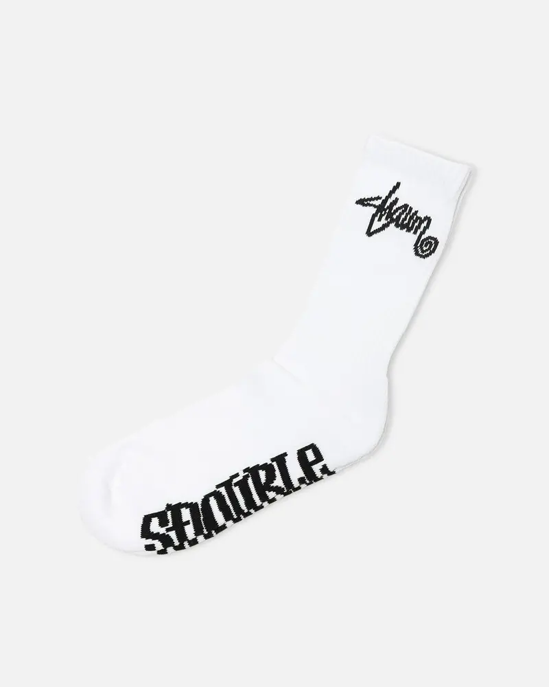 S Double Standard Shawn Sock White 1