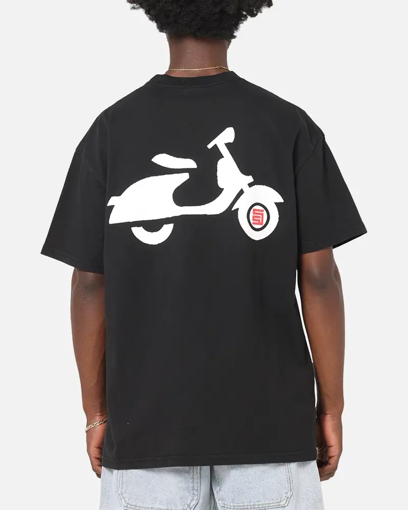 S Double Ultra Glide T-Shirt Washed Black 1