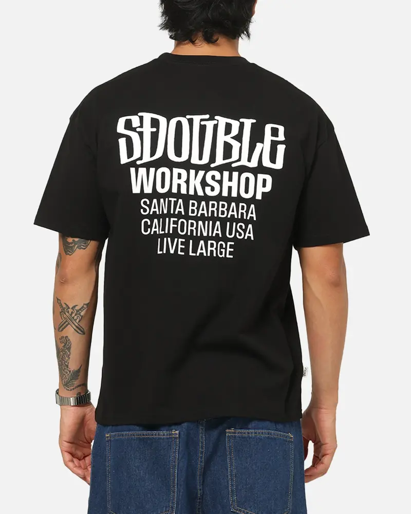 S Double Workshop T-Shirt Black 1
