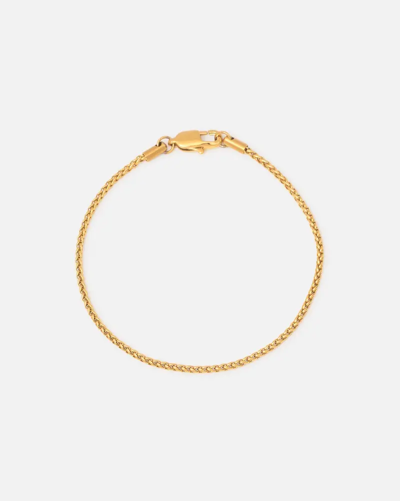 Saint Morta 2Mm Palm Chain Bracelet Gold 1
