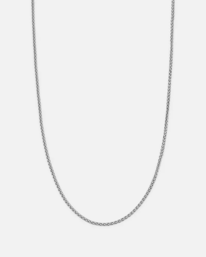 Saint Morta 2Mm Palm Chain White Gold 1