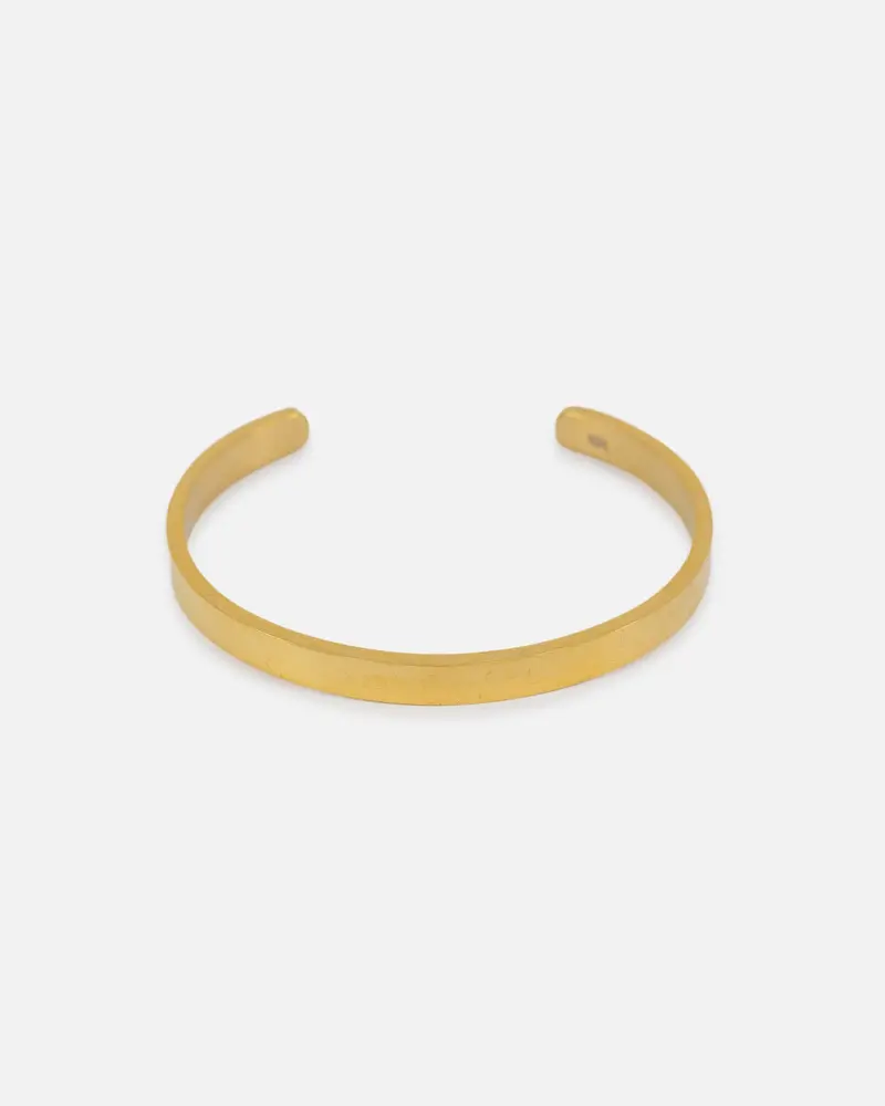 Saint Morta 6Mm Adjustable Open Cuff Bracelet Gold 1