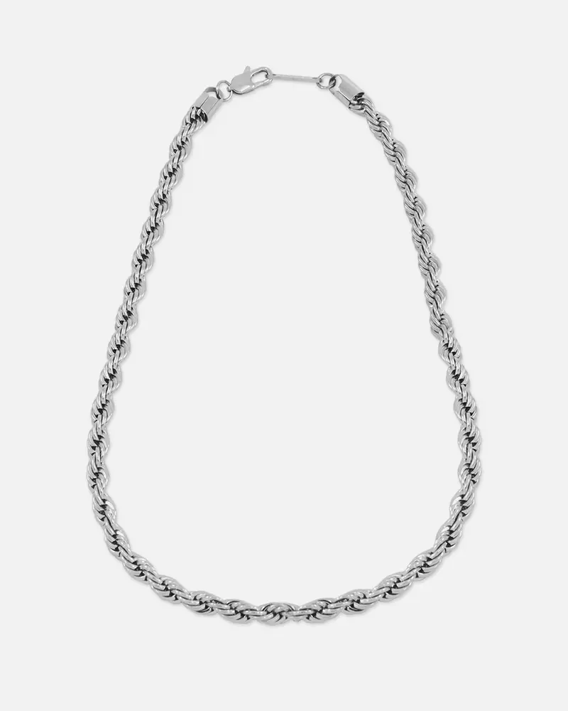 Saint Morta 8Mm Rope Chain White Gold 1