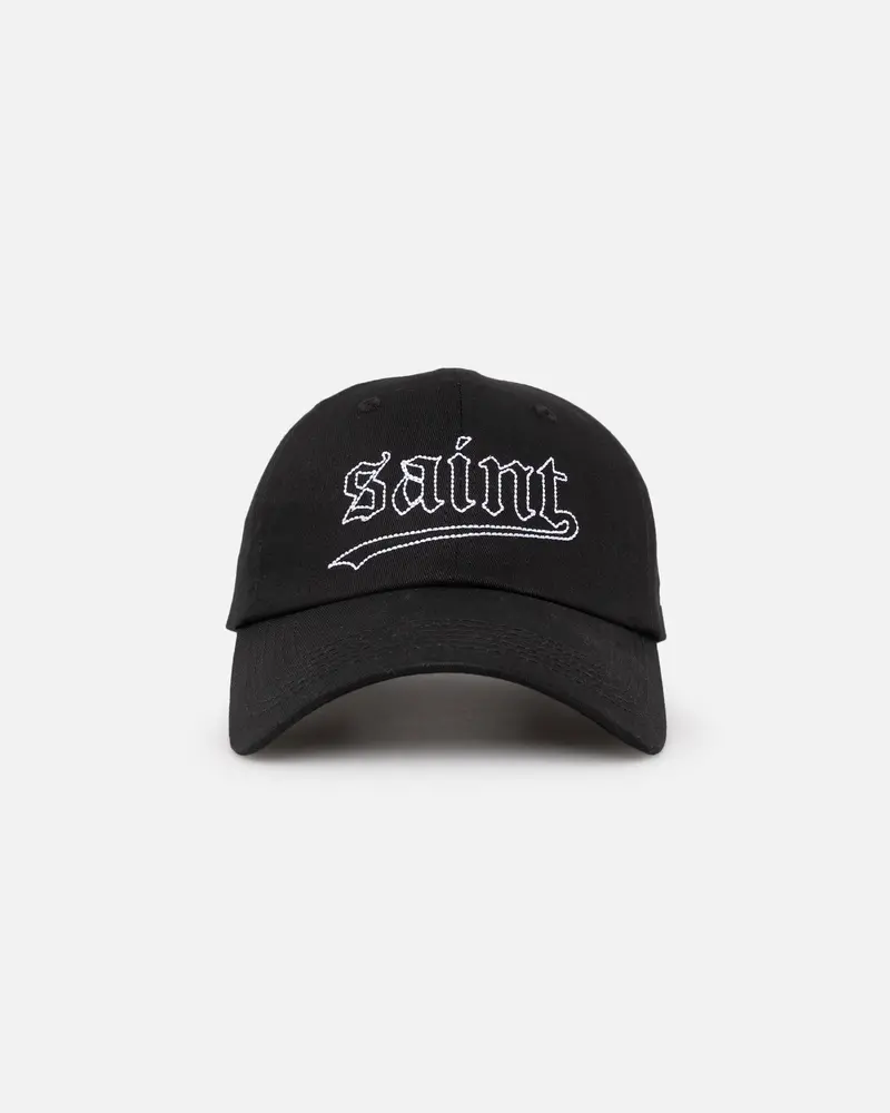 Saint Morta All Star Embroidered 6 Panel Strapback Black/White 1