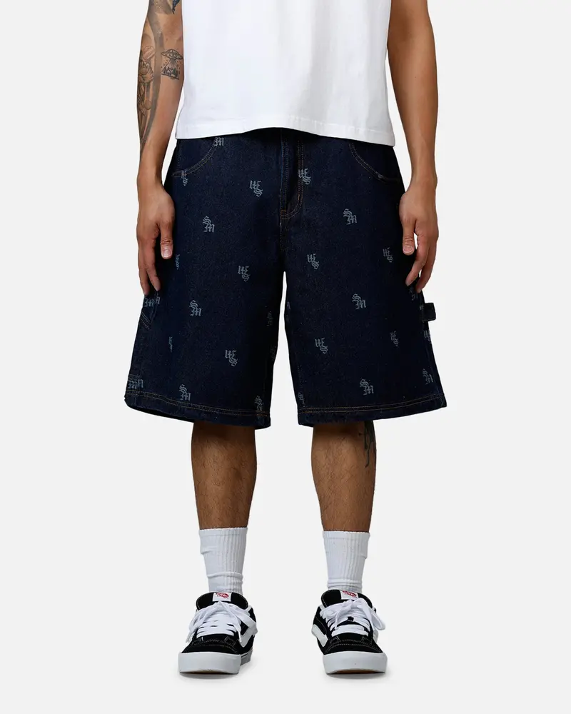 Saint Morta Amplus Denim Jorts Indigo/Tan 1