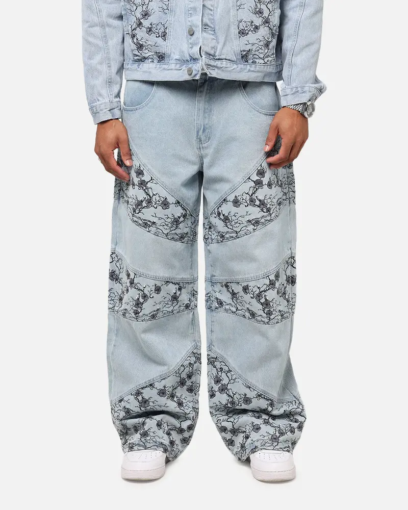 Saint Morta Amplus Poison Ivy Panel Jeans Mid Blue 1
