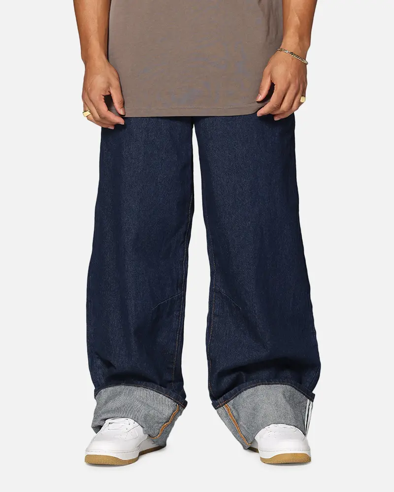 Saint Morta Amplus Selvedge Cuffed Jeans Indigo/Tan 1