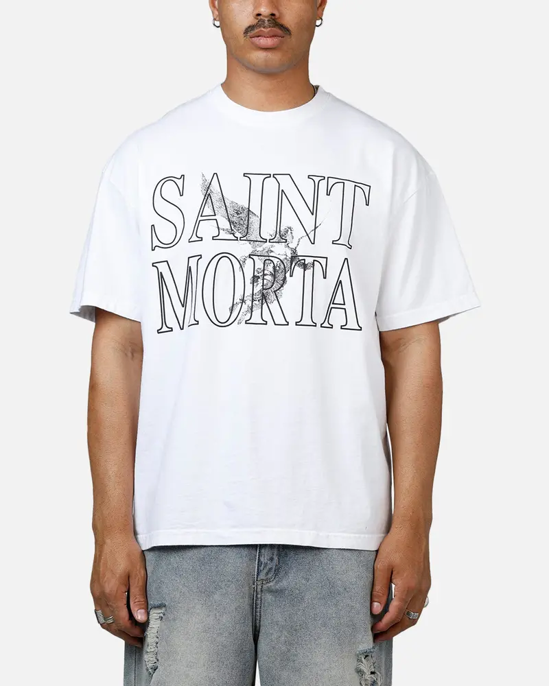 Saint Morta Angelic Drop Shoulder T-Shirt White 1