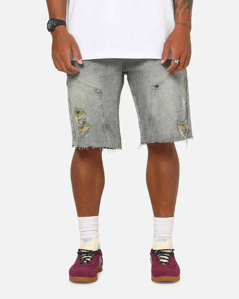 Saint Morta Annex Baggy Jorts Dirty Denim 1