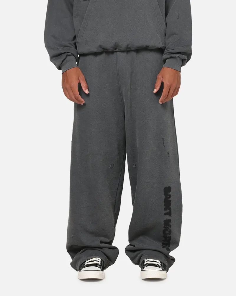 Saint Morta Apocalypse Baggy Sweatpants Washed Charcoal 1