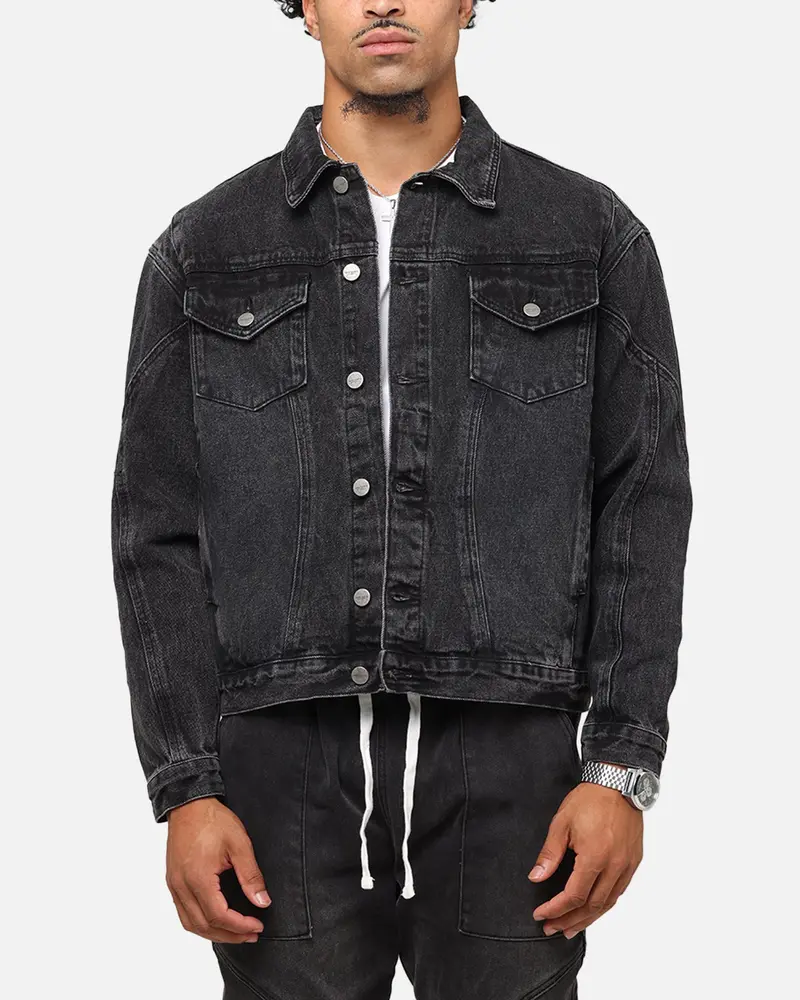 Saint Morta Armoury Denim Jacket Black Shadow 1