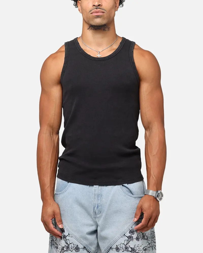Saint Morta Arvina Distressed Singlet Black 1