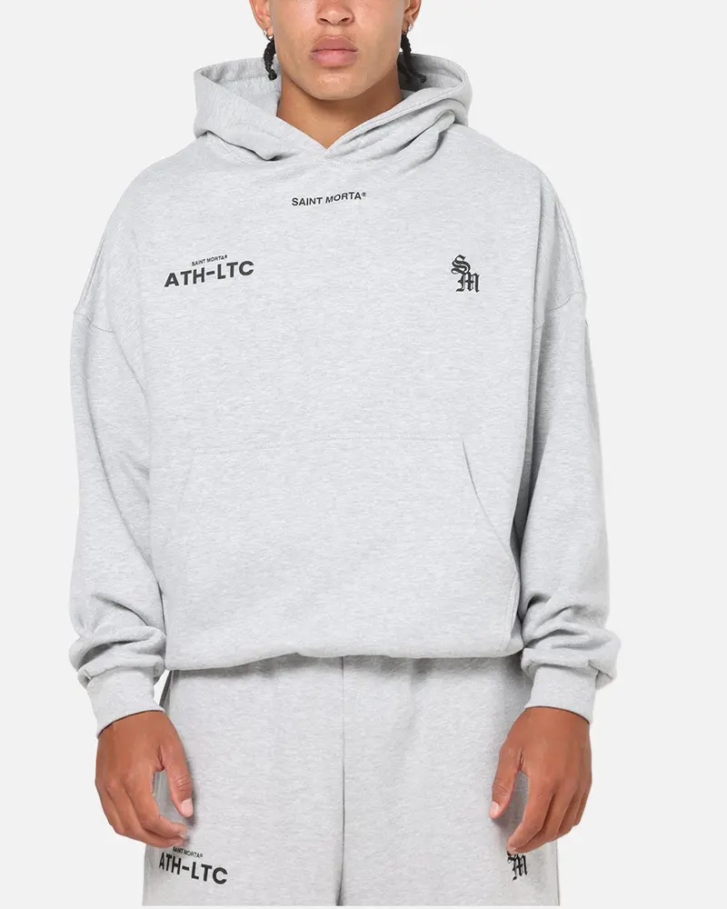 Saint Morta Athltc S2 Boxy Hoodie Grey Marle 1