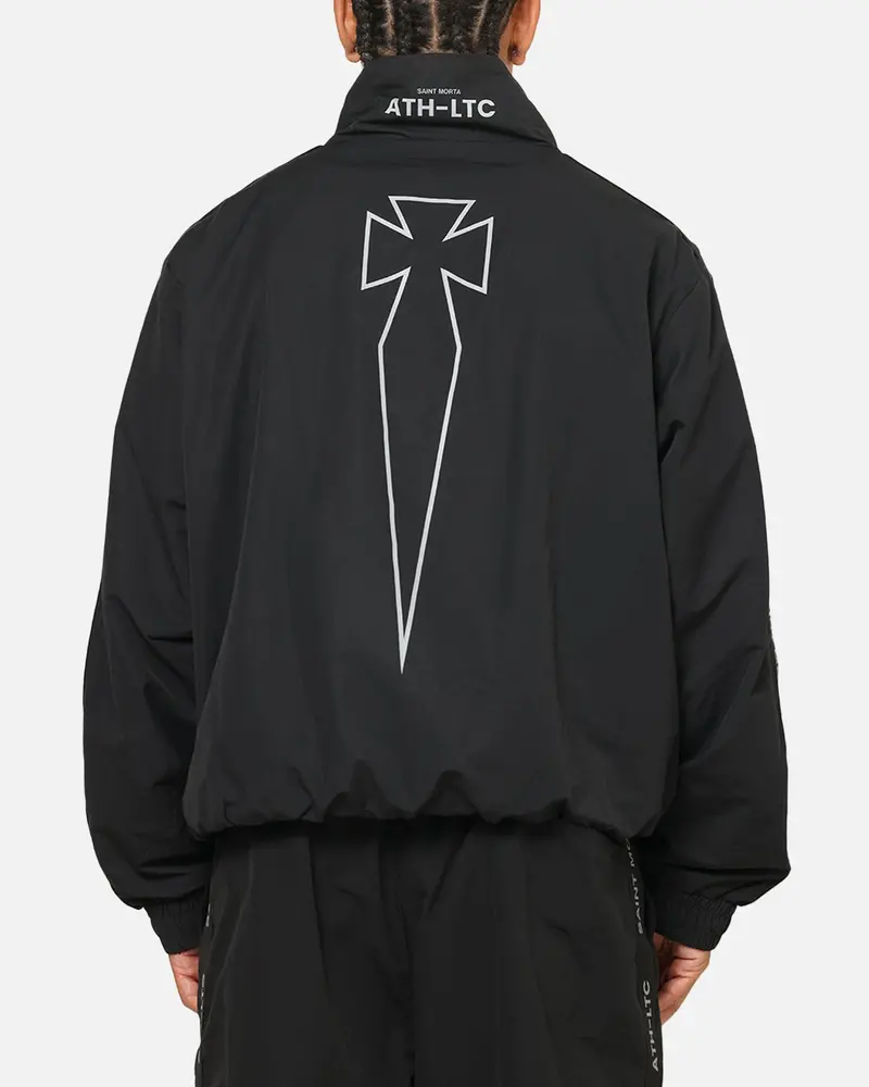 Saint Morta Athltc Zip Jacket Dark Black/White 1