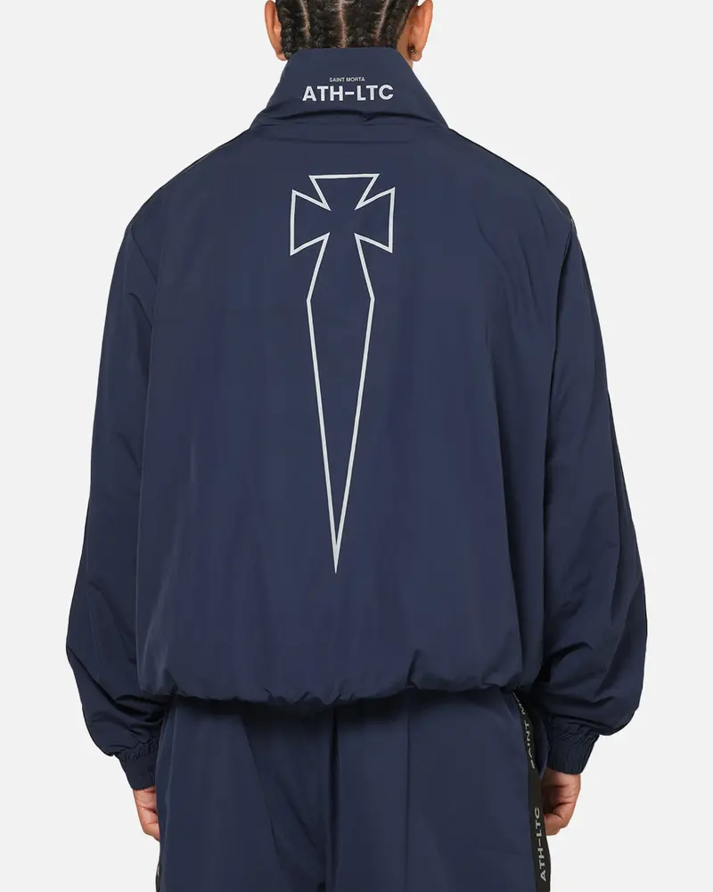 Saint Morta Athltc Zip Jacket Dark Royal/White 1
