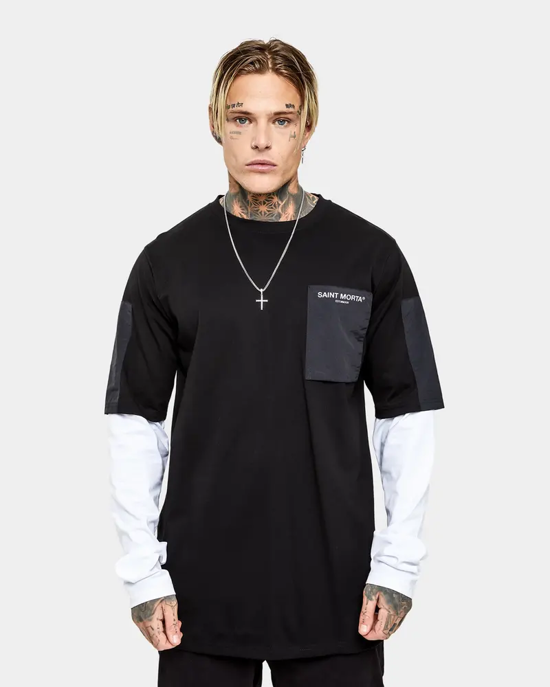 Saint Morta Avalanche Long Sleeve T-Shirt Black/White 1
