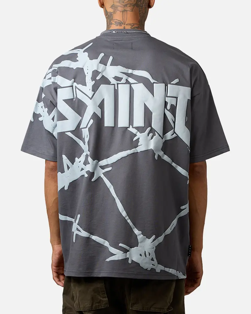 Saint Morta Barberry Boxy T-Shirt Gray 1