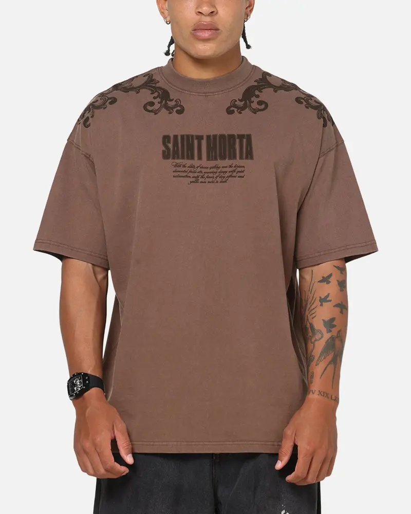 Saint Morta Baroque Boxy T-Shirt Pigment Washed 1
